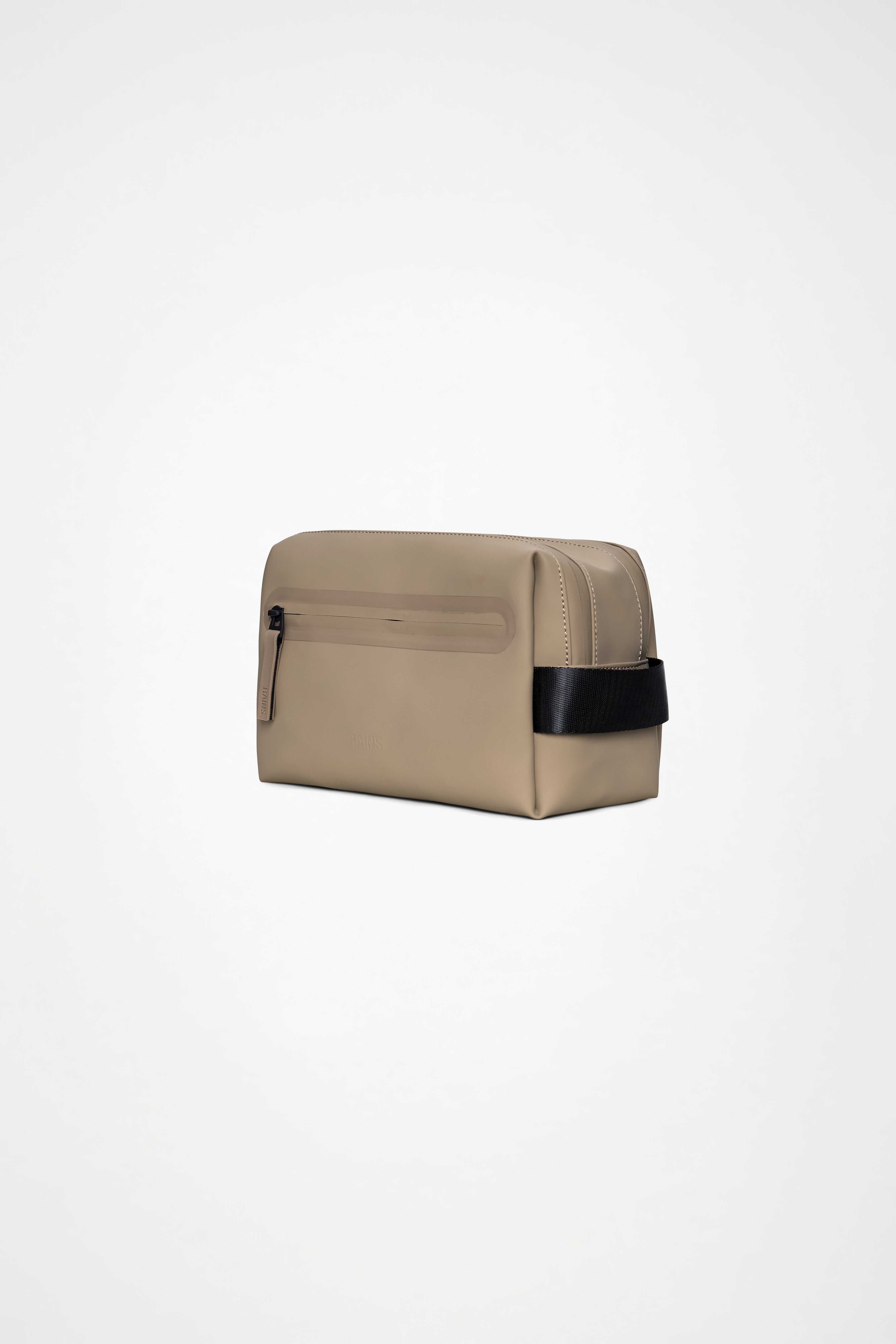 RAINS 2 Zip Wash Bag Beige Wash Bag