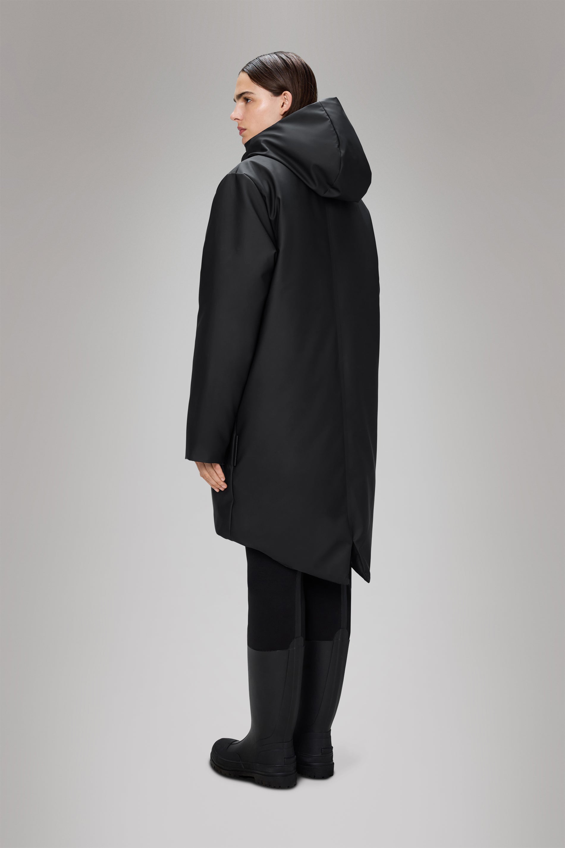 RAINS Nome Long Parka Black Jacket