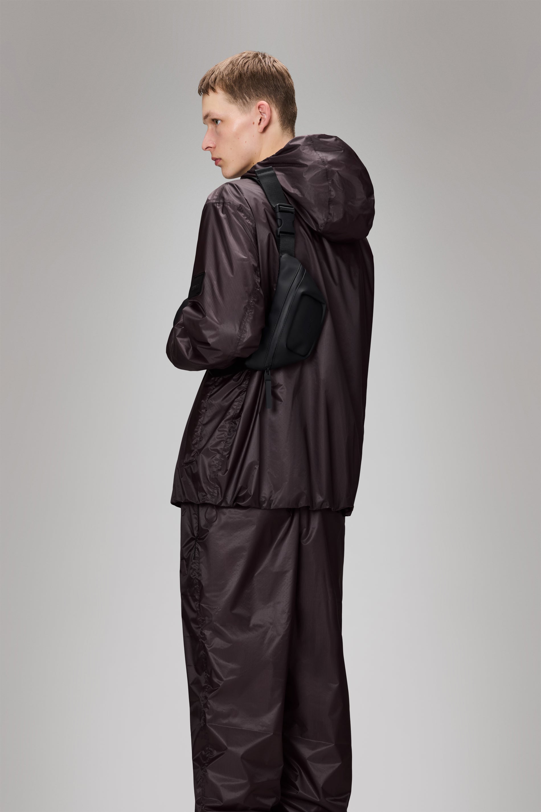 RAINS Bum Bag Micro Black 0.70L H12 x D4 x W24 cm Bum bag