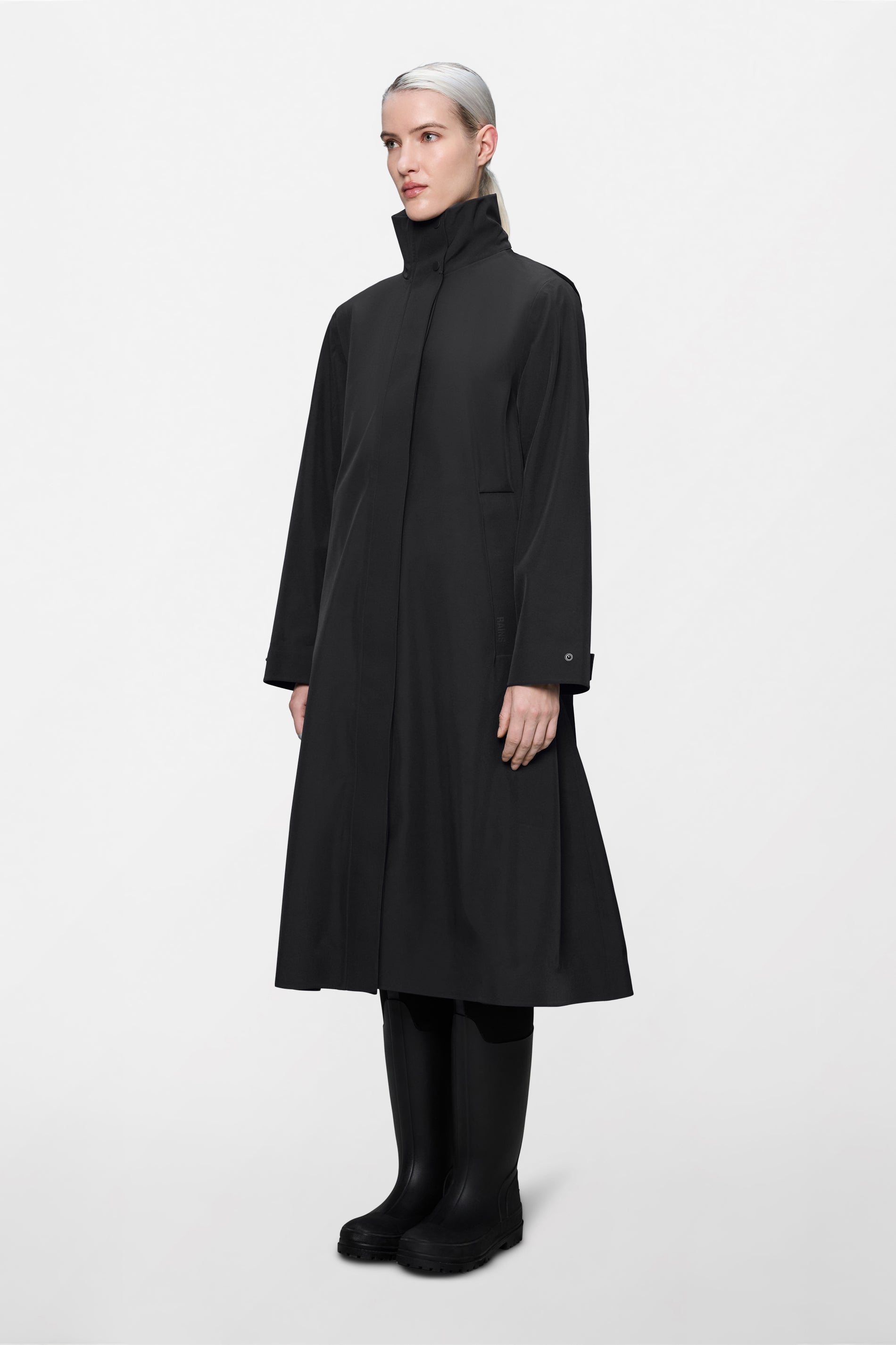 RAINS Suva Softshell A-Line W Jacket Black Jacket