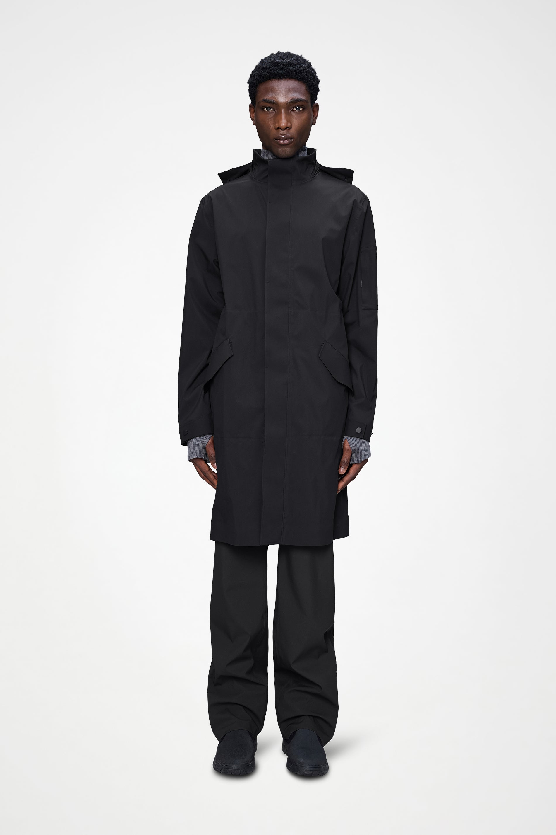 RAINS Suva Hardshell Coat Black Jacket