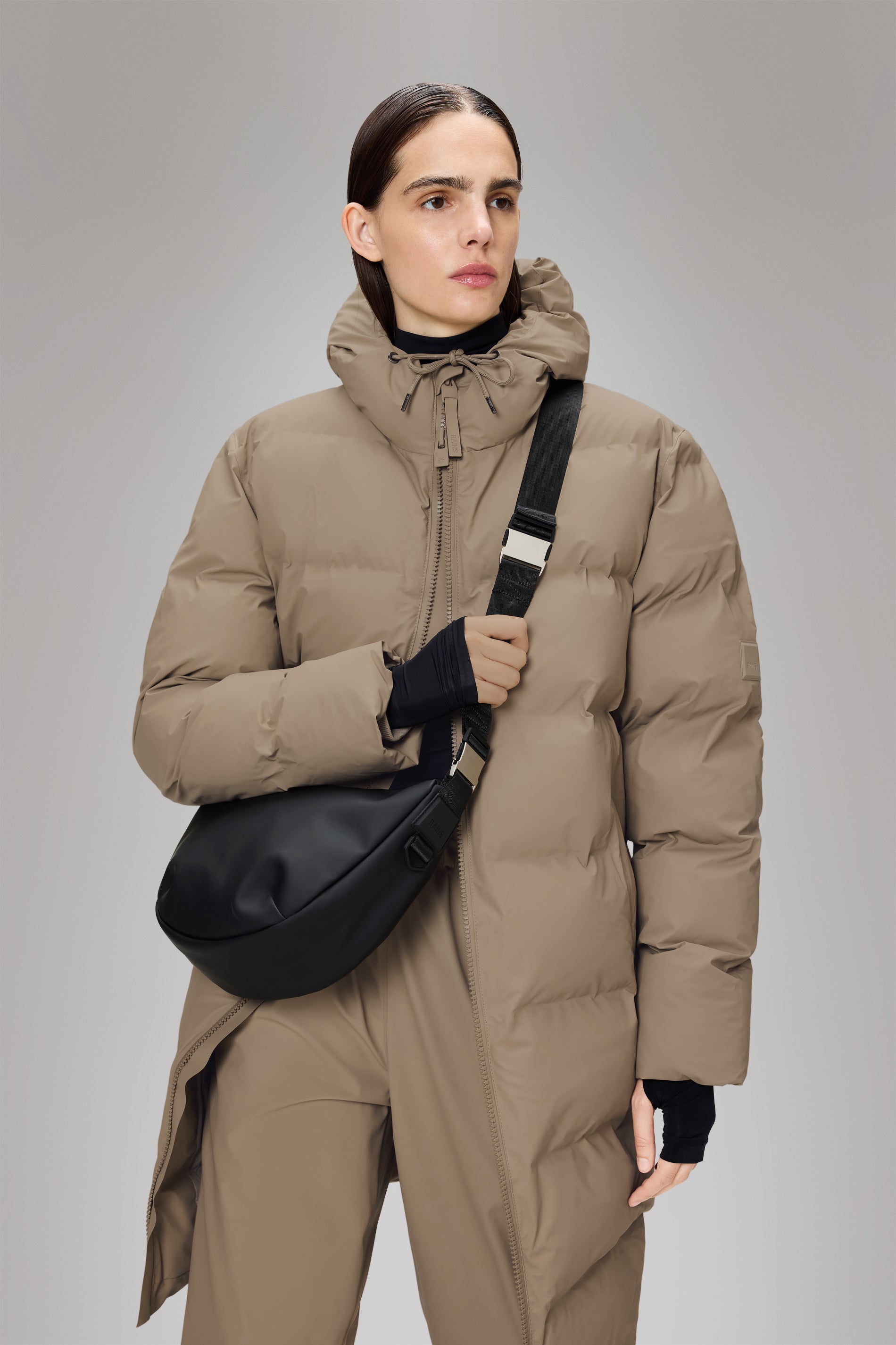 RAINS Valera Shoulder Bag Black Crossbody