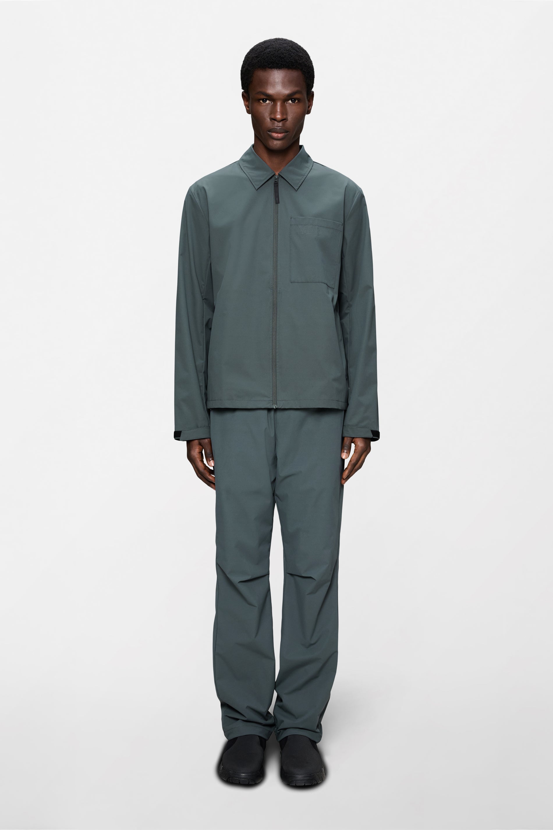 RAINS Mito Overshirt Dark Grey Long Sleeve