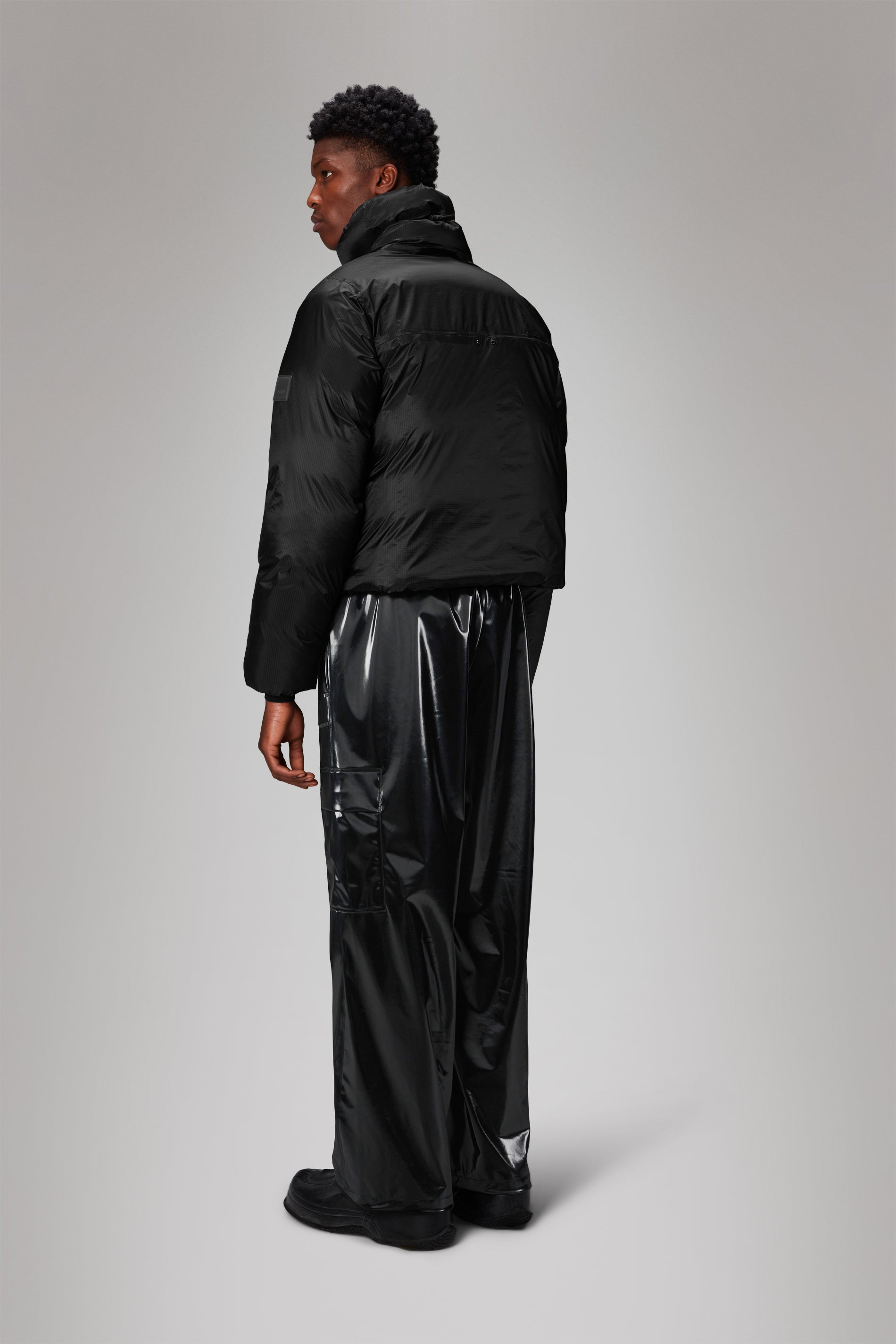 RAINS Kevo Short Puffer Jacket Black Jacket