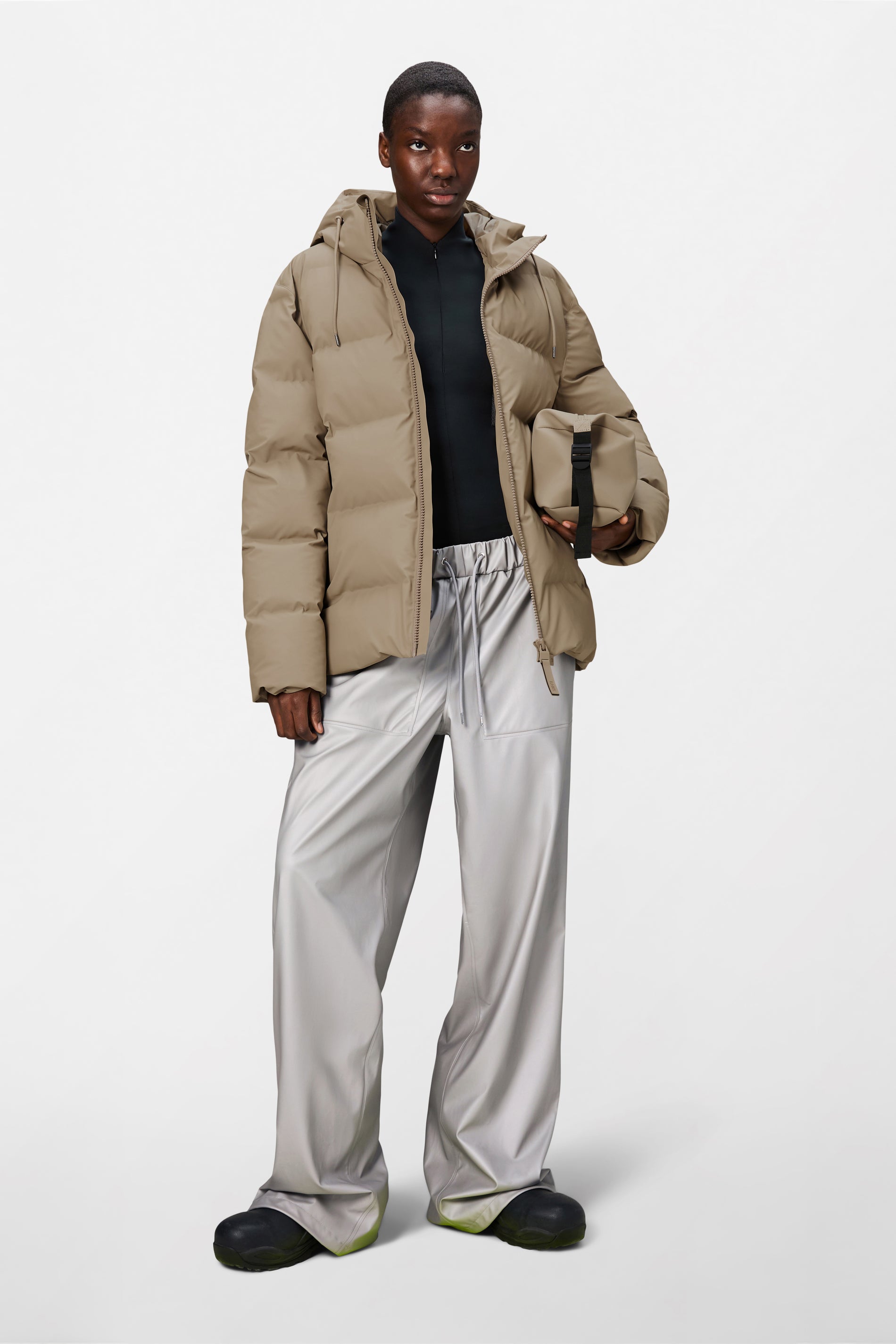 RAINS Alta Puffer Jacket Beige Jacket