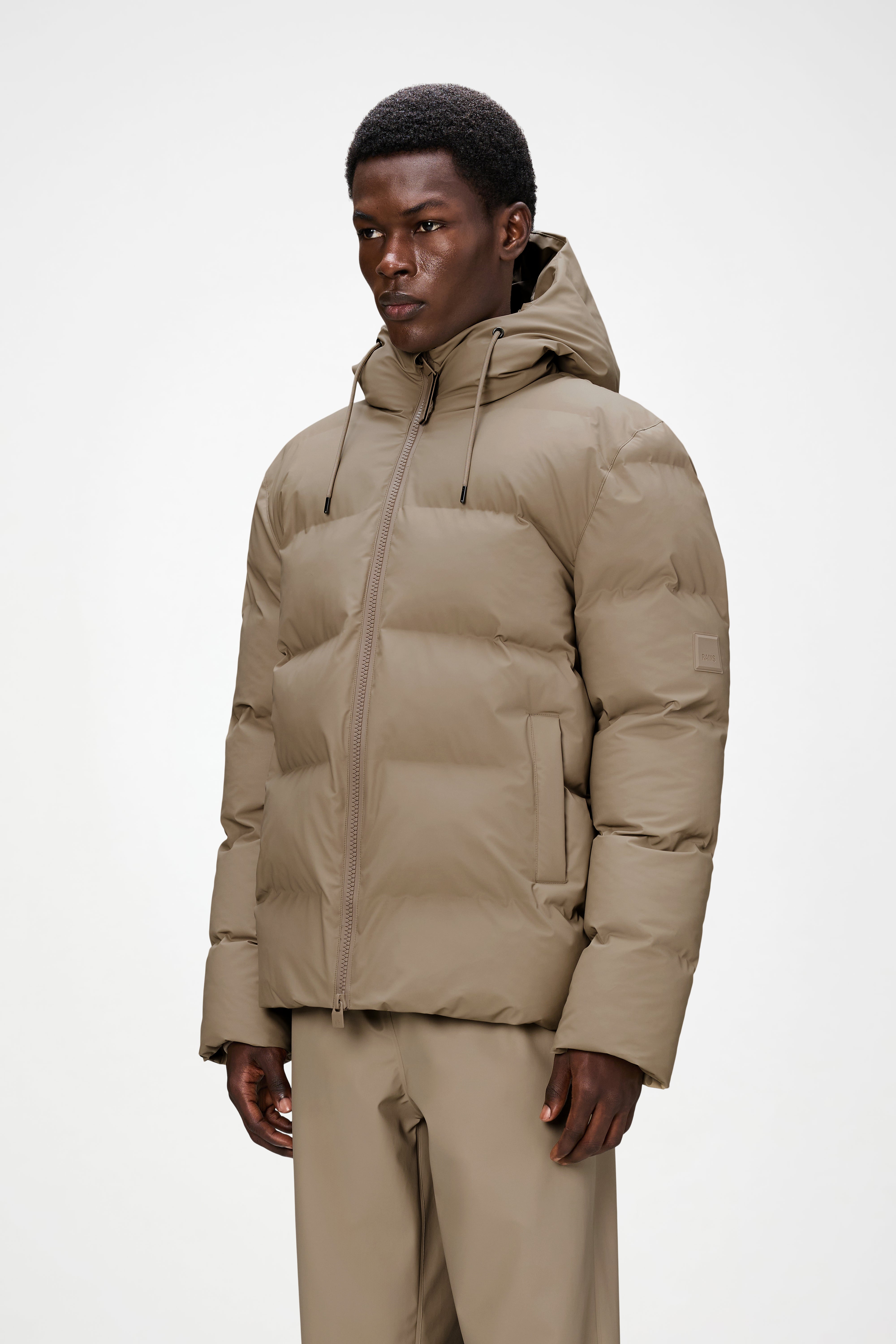 RAINS Alta Puffer Jacket Beige Jacket
