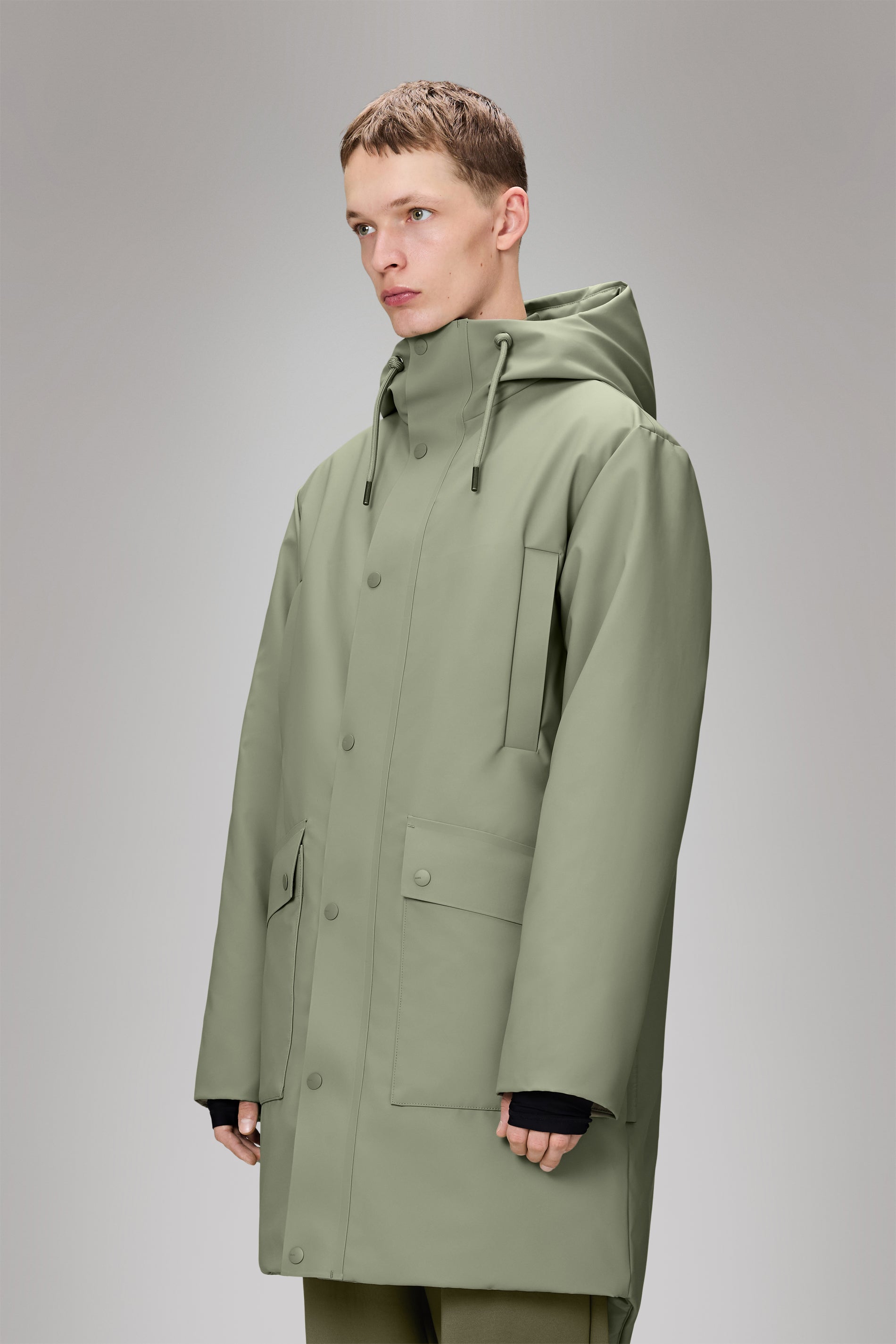 Rains Nome Long Parka Drift Jacket