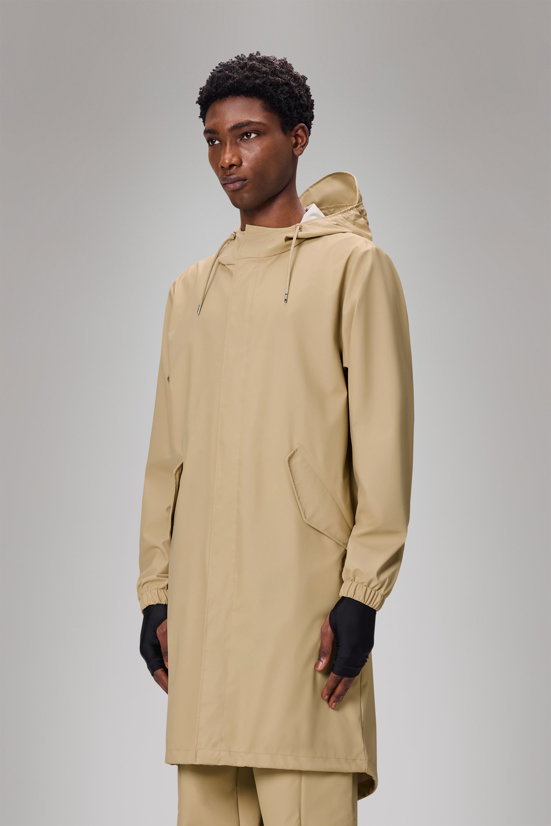 RAINS Fishtail Parka Sand Jacket