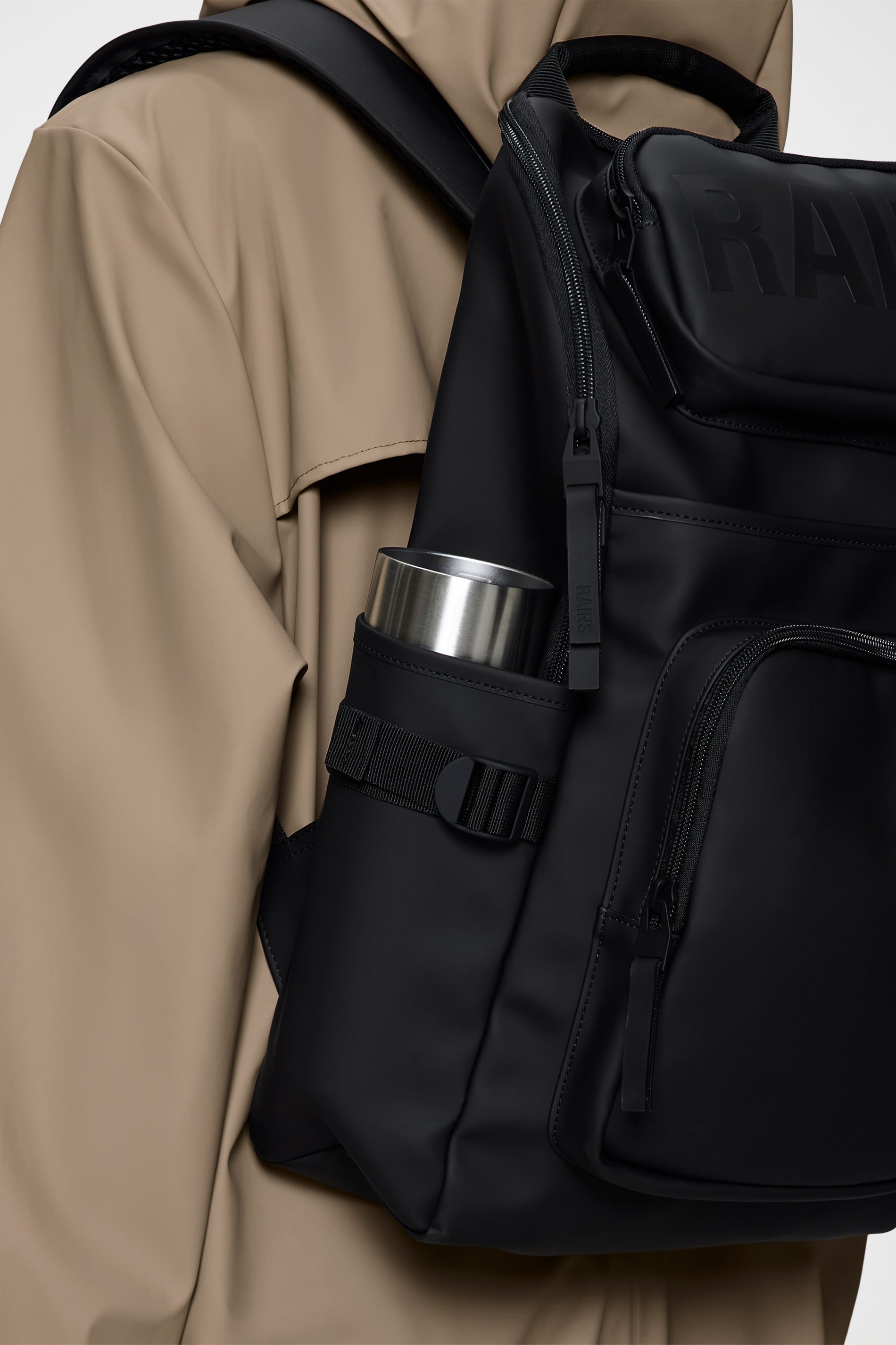 RAINS Texel Cargo Backpack Black Backpack