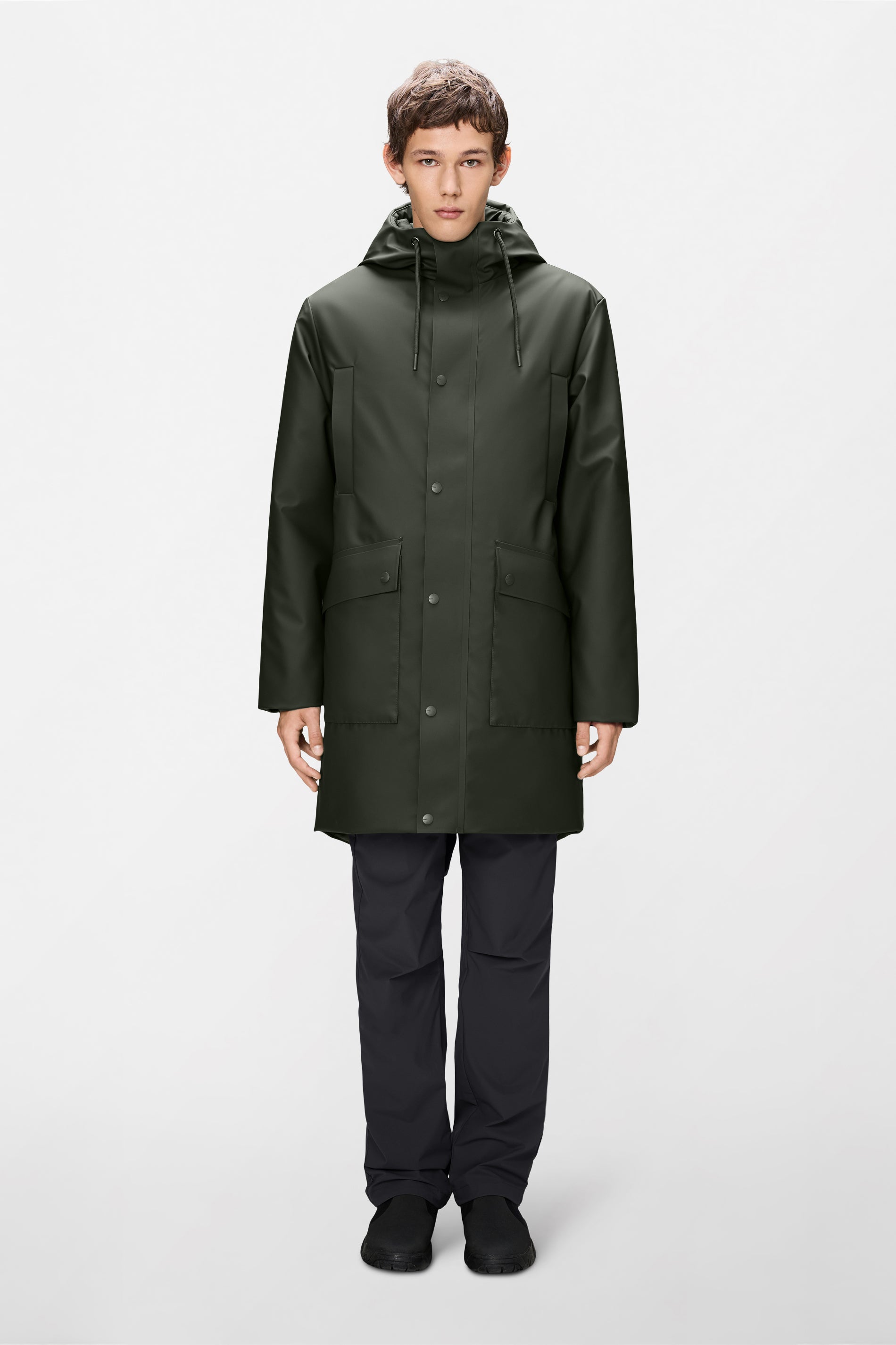 RAINS Nome Long Parka Green Jacket