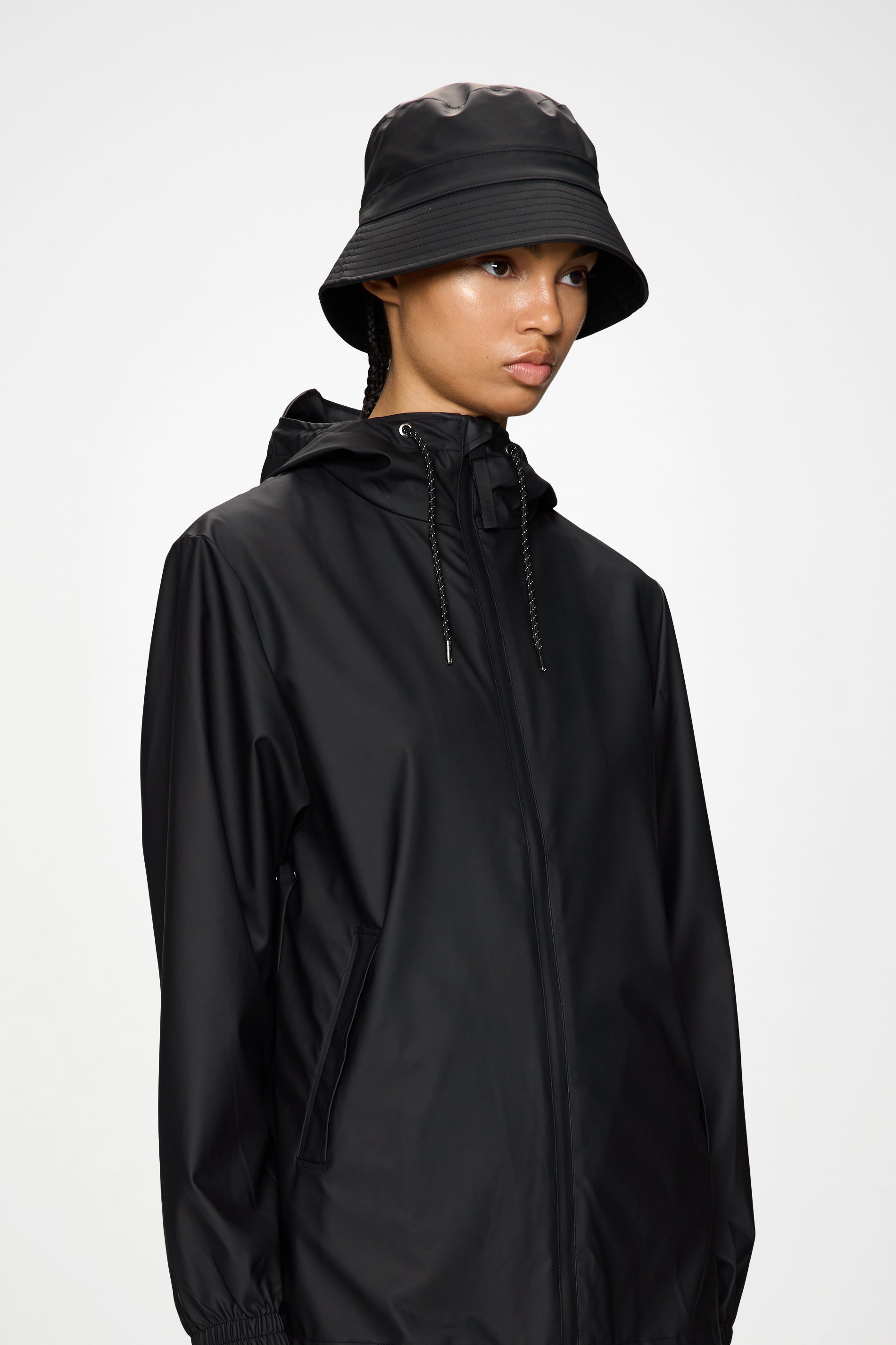 RAINS Bucket Hat Black Headwear